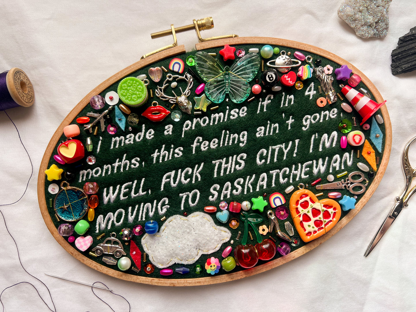 THE SUBWAY chappell roan charm embroidery (saskatchewan)