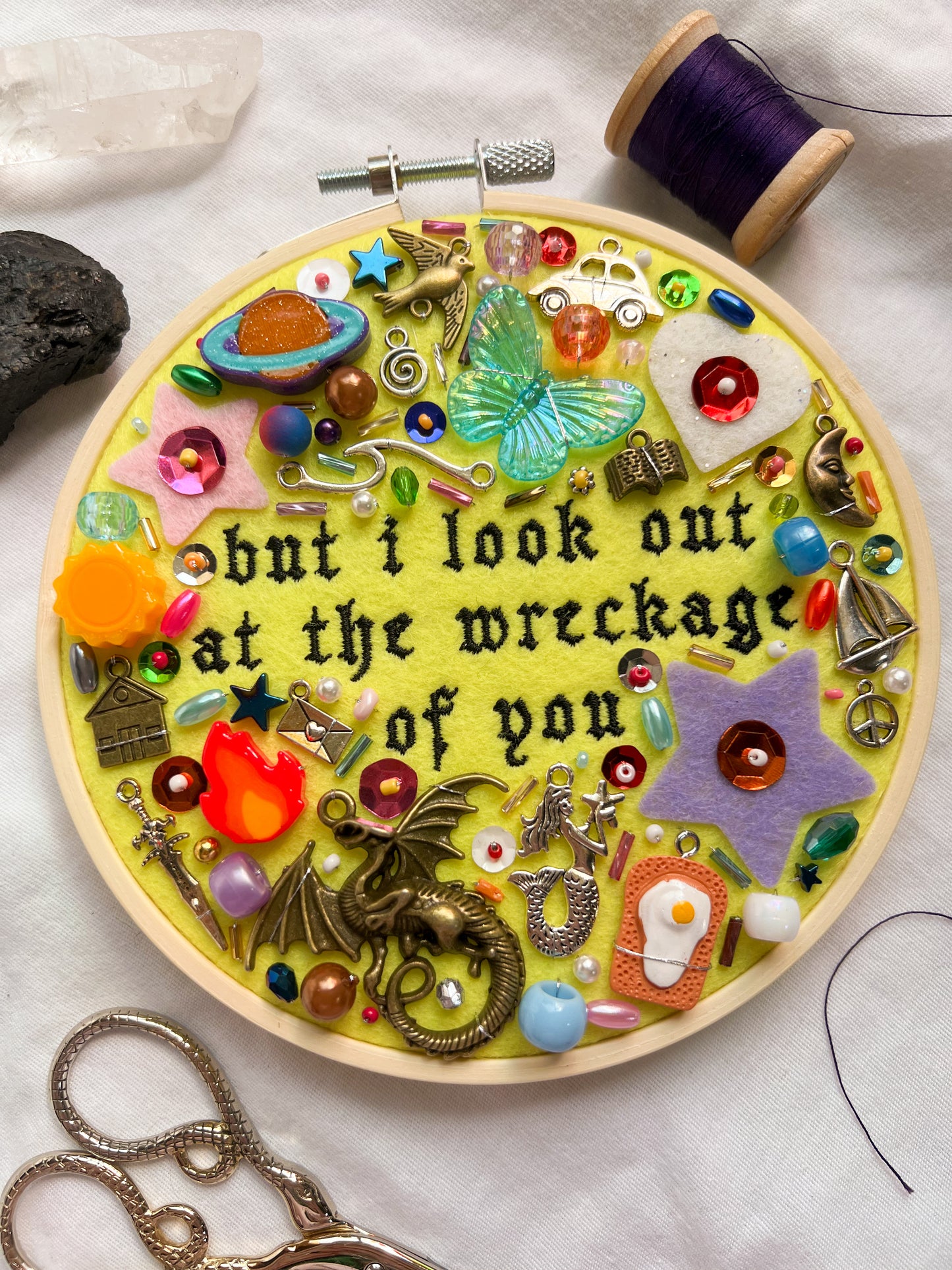 LIGHTHOUSE noah kahan charm embroidery
