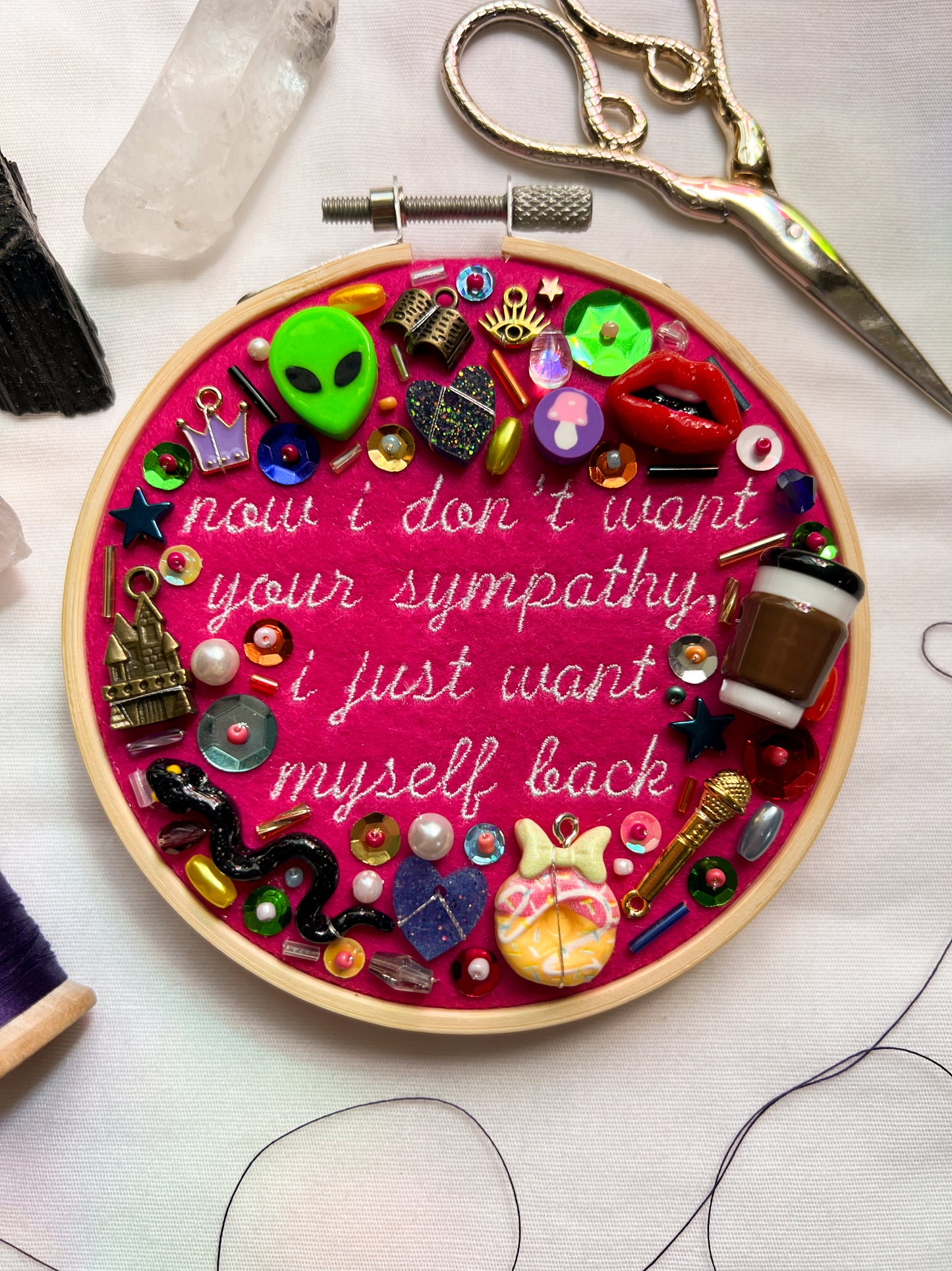 ENOUGH FOR YOU olivia rodrigo charm embroidery