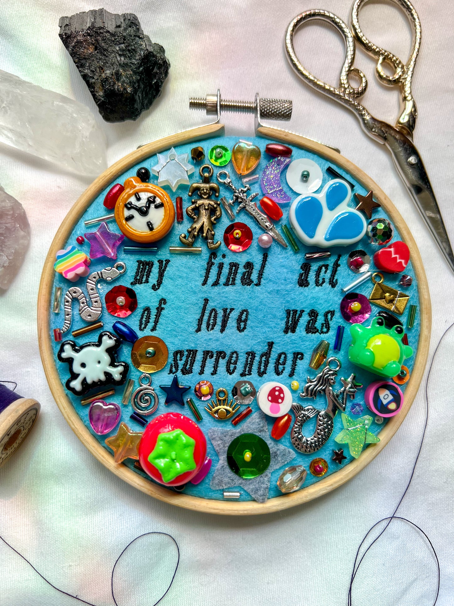 DISAPPEARING MAN hayley williams charm embroidery
