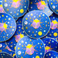 cosmic beetle iridescent stickers