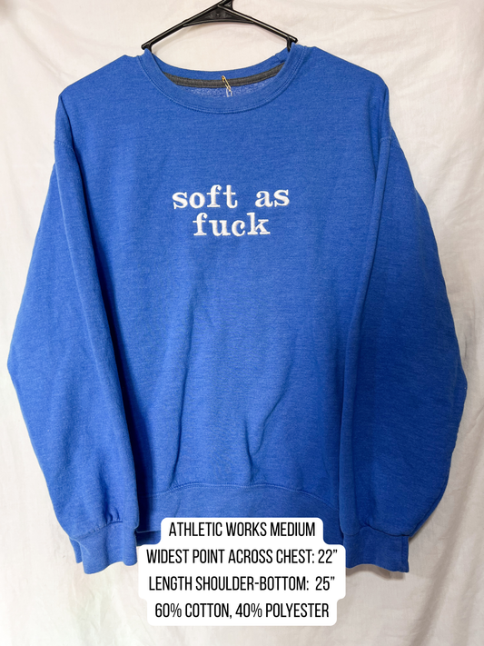 soft as fuck embroidered shirt