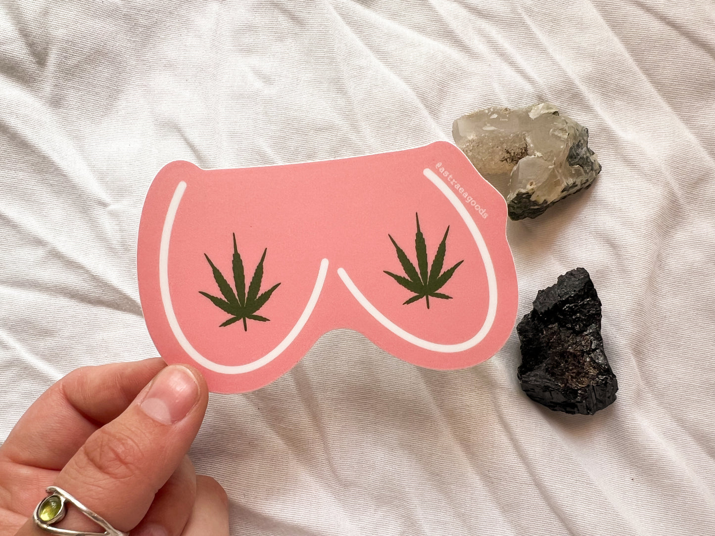 weed boobies sticker