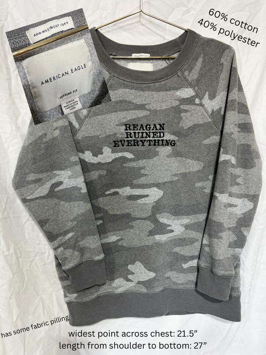 reagan ruined everything embroidered shirt