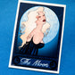 the moon tarot poster print - odd moss studio
