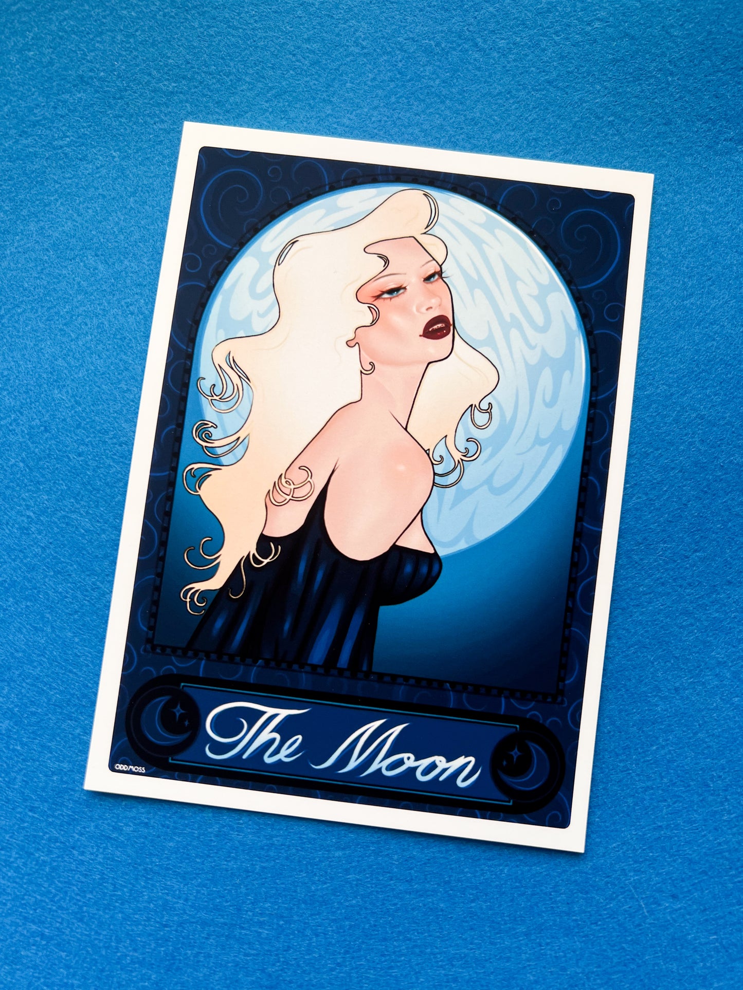 the moon tarot poster print - odd moss studio