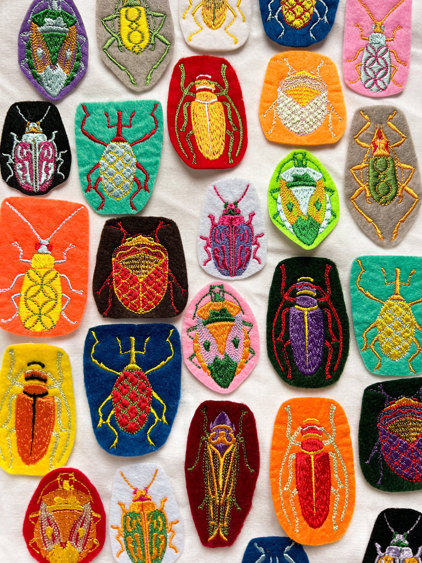 mystery bug iron-on patch