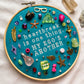 PLEASE PLEASE PLEASE sabrina charm embroidery hoop