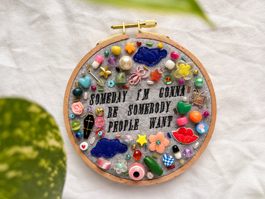 COME OVER noah kahan charm embroidery