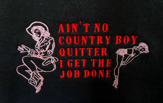 i get the job done embroidered crewneck (PREORDER)