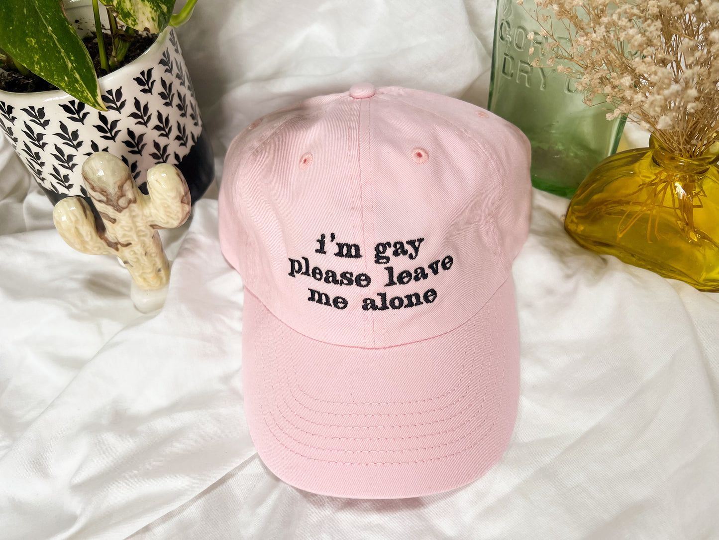 i'm gay please leave me alone cap (PREORDER)