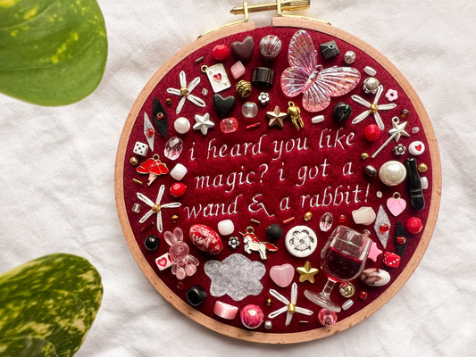 RED WINE SUPERNOVA chappell roan charm embroidery