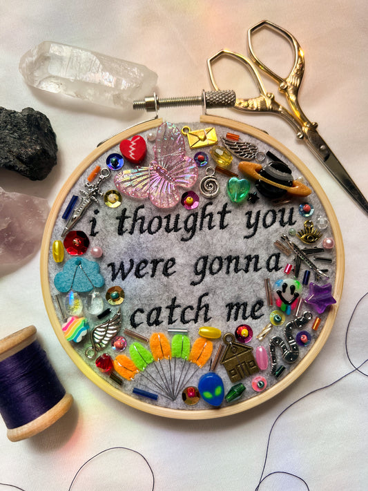 PARACHUTE (grey, catch me) hayley williams charm embroidery