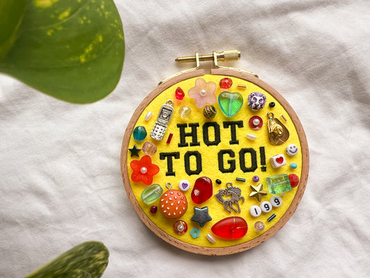 HOT TO GO chappell roan charm embroidery