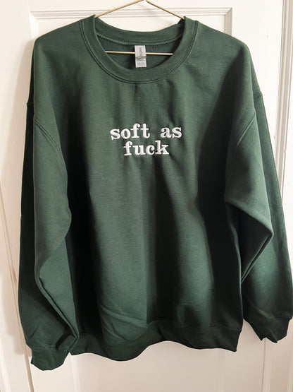 ready-to-ship embroidered crewnecks