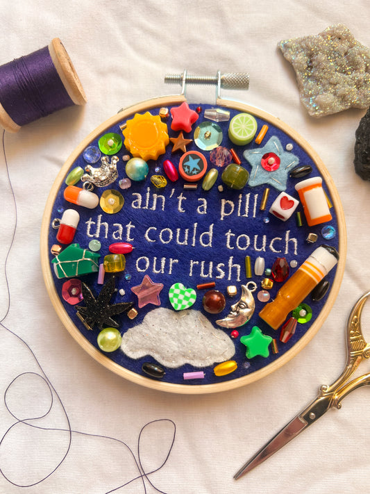 SOBER lorde charm embroidery