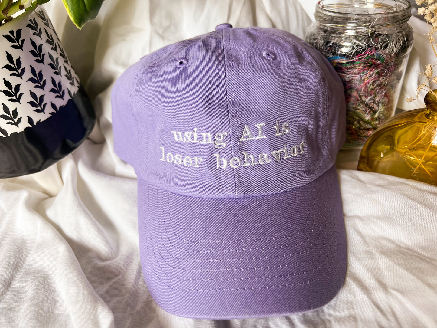 using AI is loser behavior cap (PREORDER)