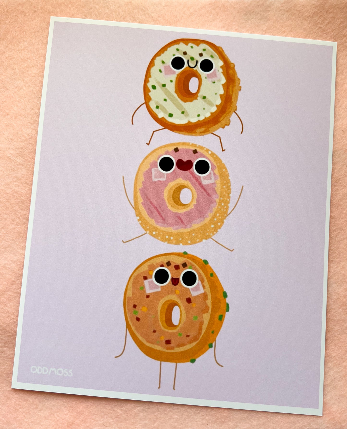 triple bagel print - odd moss studio