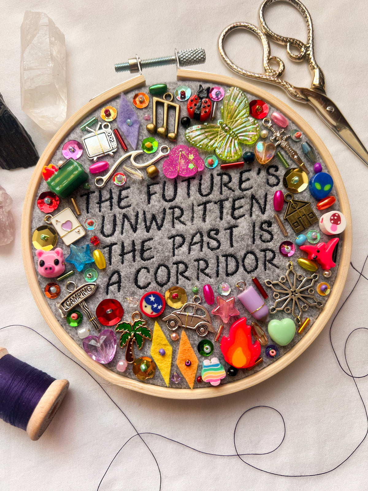 SMOKE SIGNALS phoebe bridgers charm embroidery
