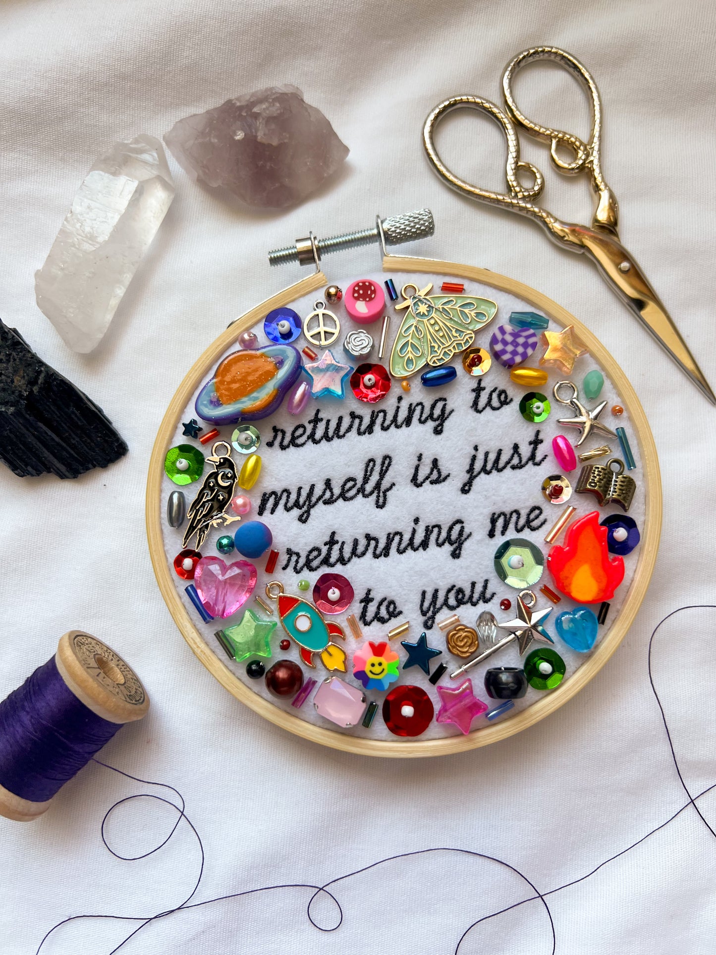 RETURNING TO MYSELF brandi carlile charm embroidery