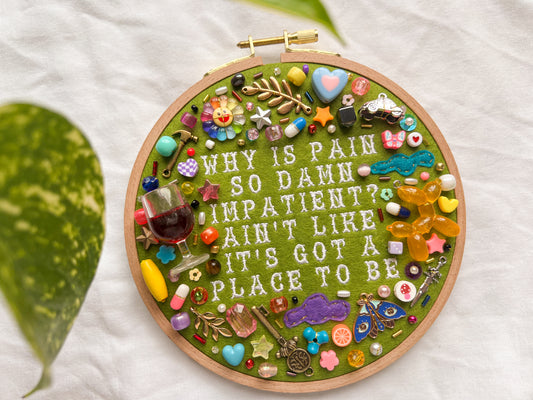 GROWING SIDEWAYS noah kahan charm embroidery
