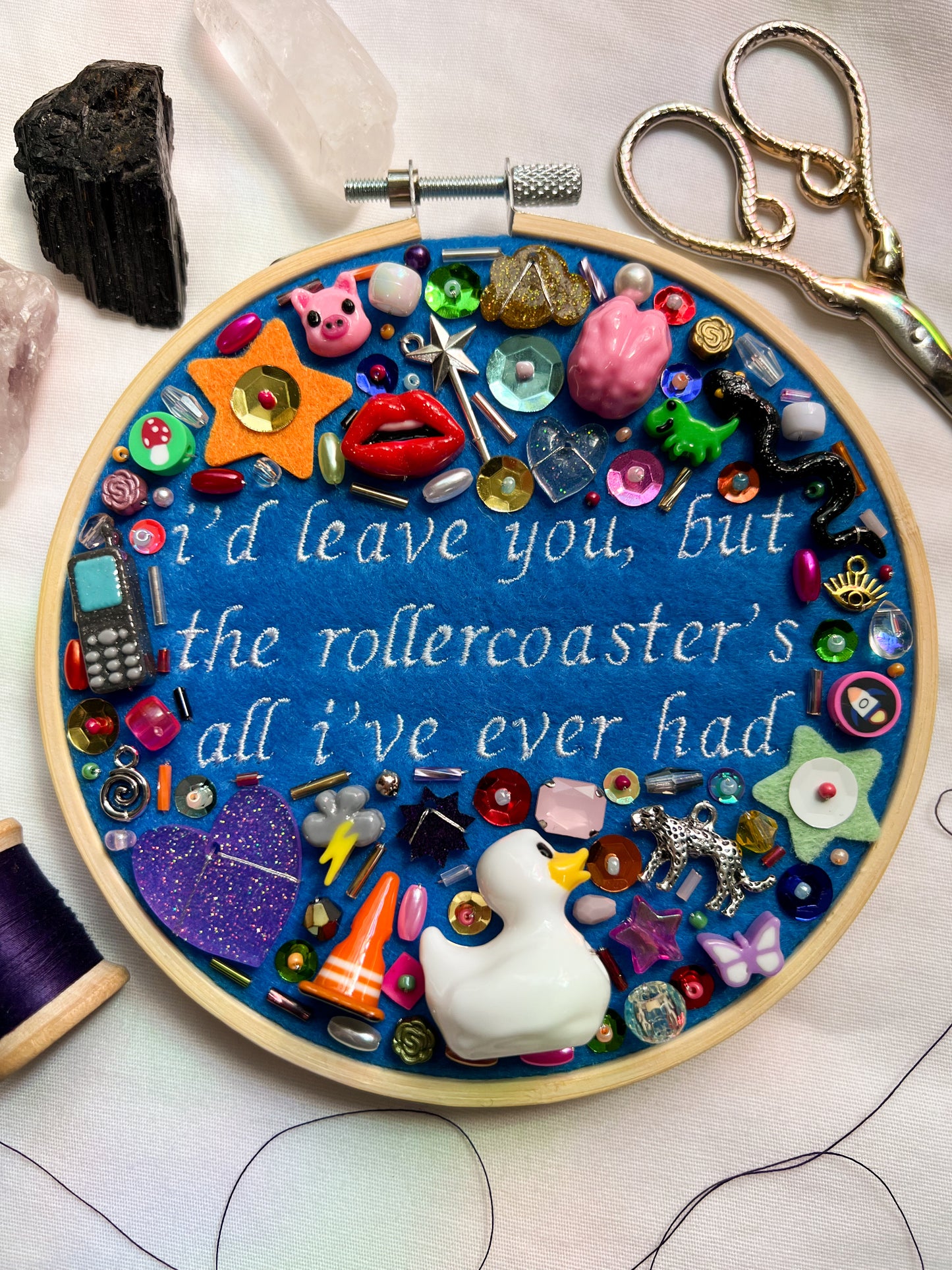 1 STEP FORWARD, 3 STEPS BACK olivia rodrigo charm embroidery