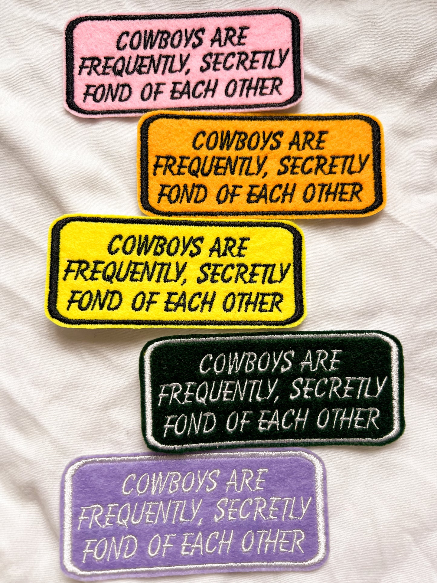 cowboys MYSTERY COLOR iron-on patch