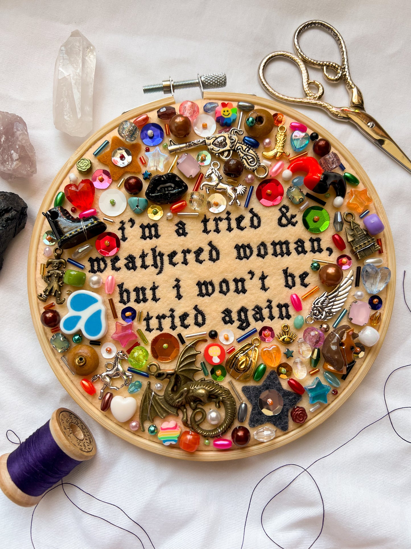 BROKEN HORSES brandi carlile charm embroidery