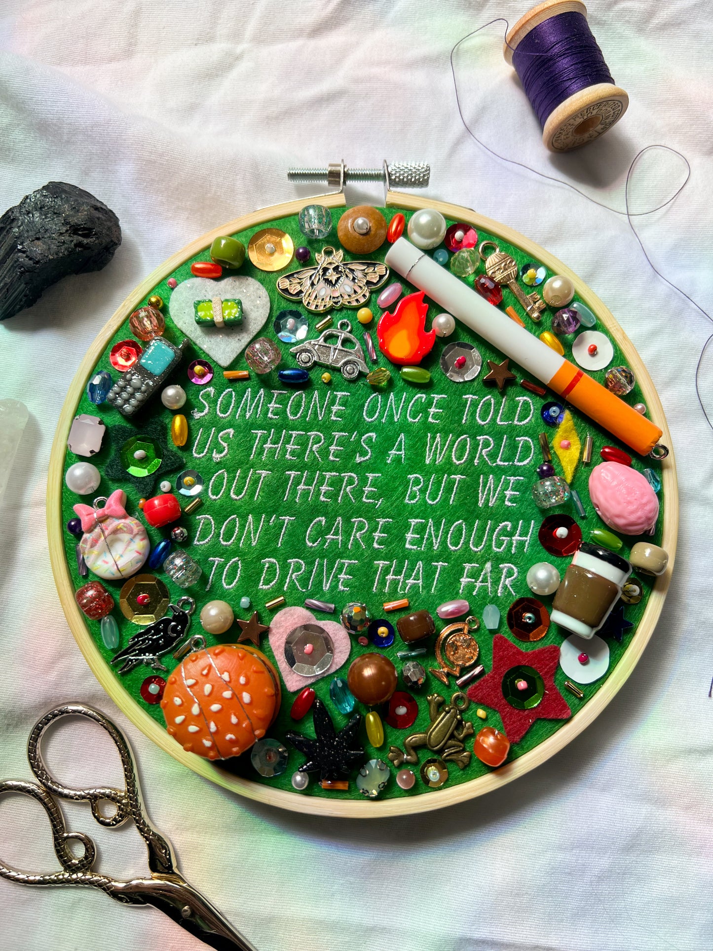 PAID TIME OFF noah kahan charm embroidery