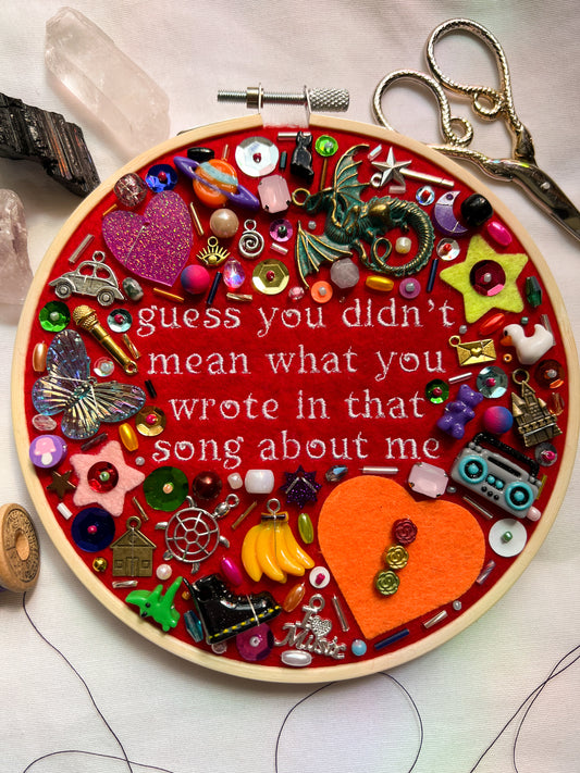 DRIVER'S LICENSE olivia rodrigo charm embroidery