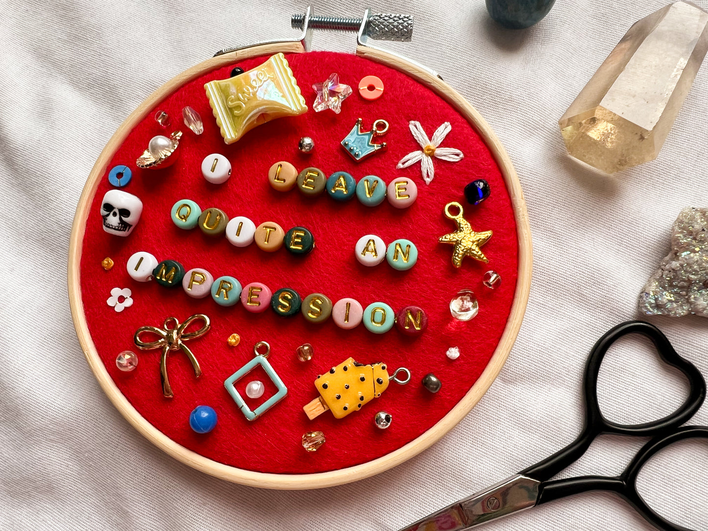 TASTE sabrina charm embroidery hoop