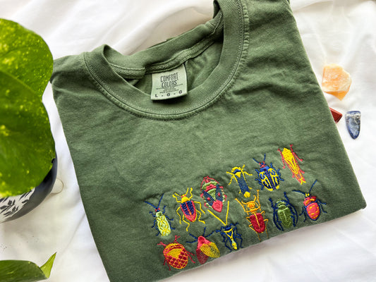 entomology embroidered tshirt (PREORDER)