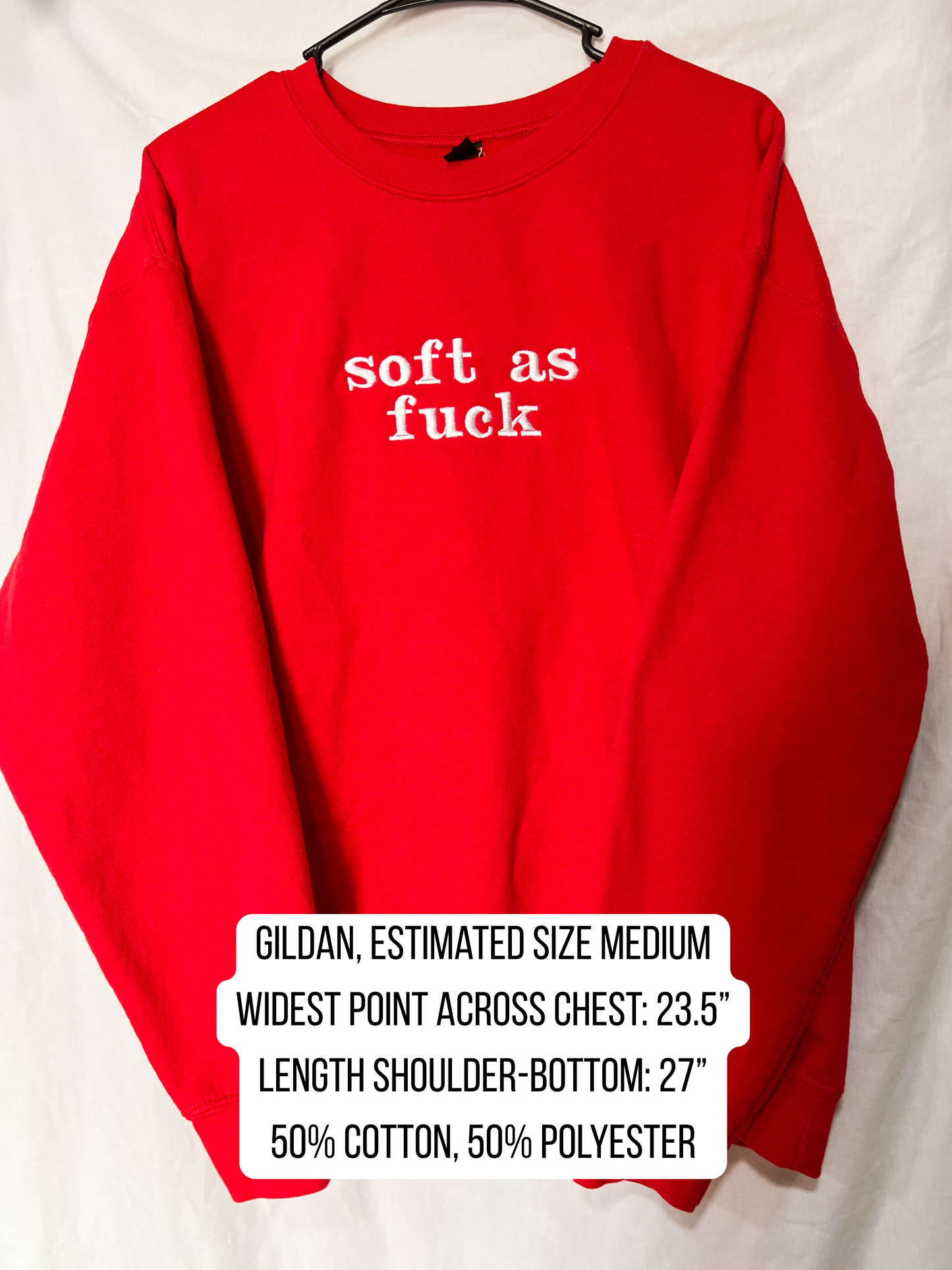 soft as fuck embroidered shirt