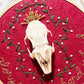 glory & gore rabbit skull embroidery