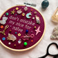 GOOD GRACES sabrina charm embroidery hoop