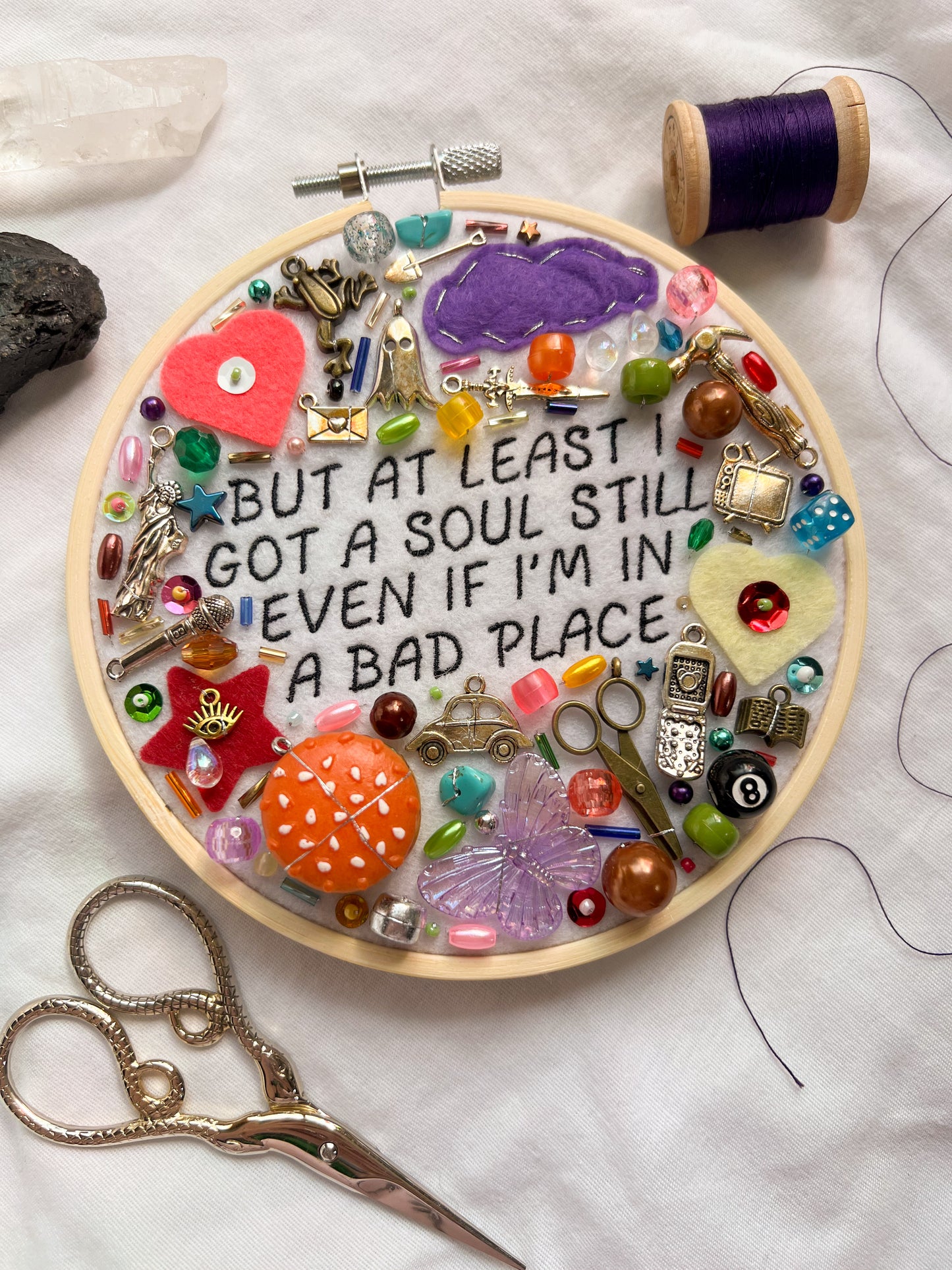 HAIRCUT noah kahan charm embroidery