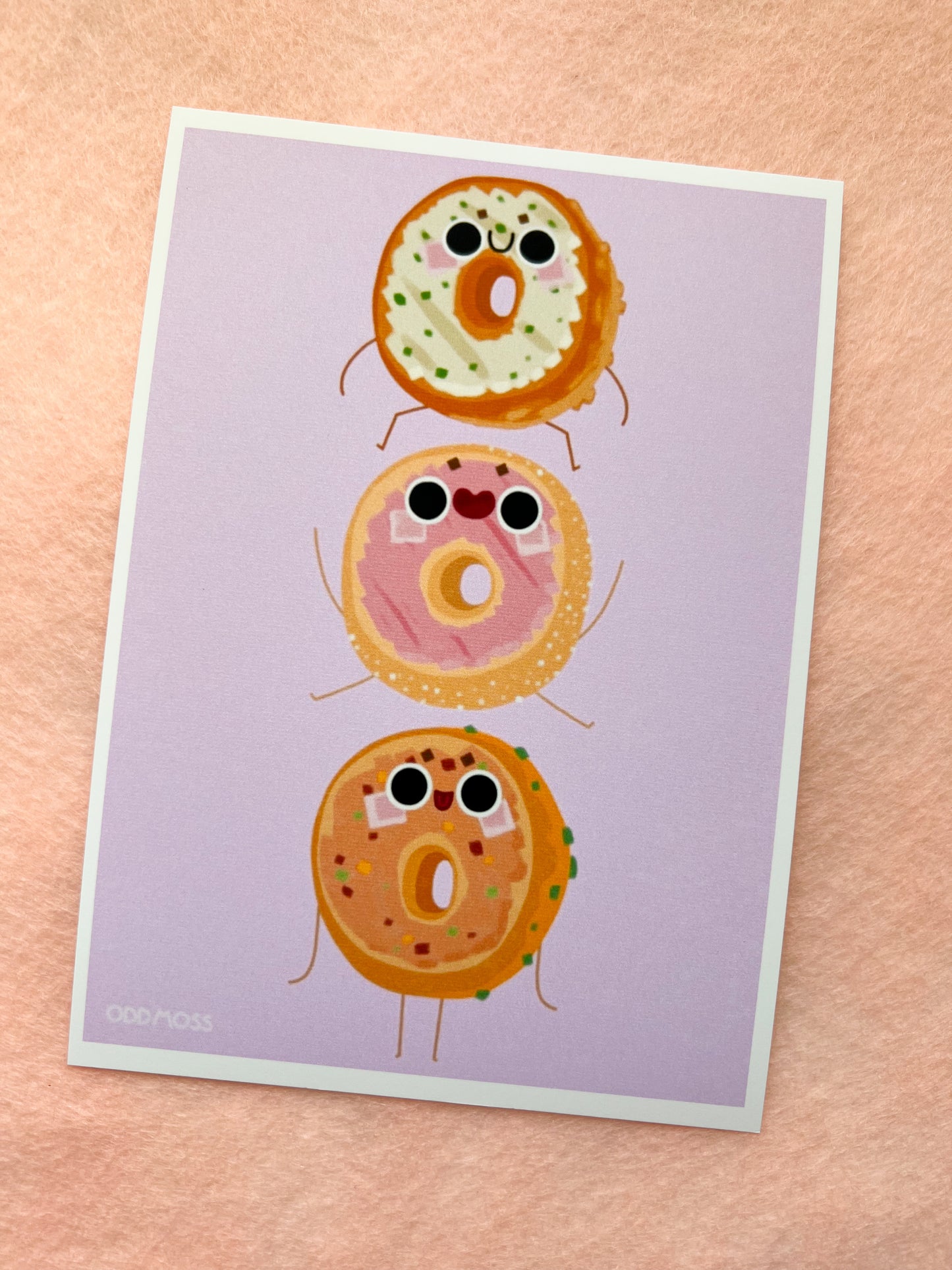 triple bagel print - odd moss studio