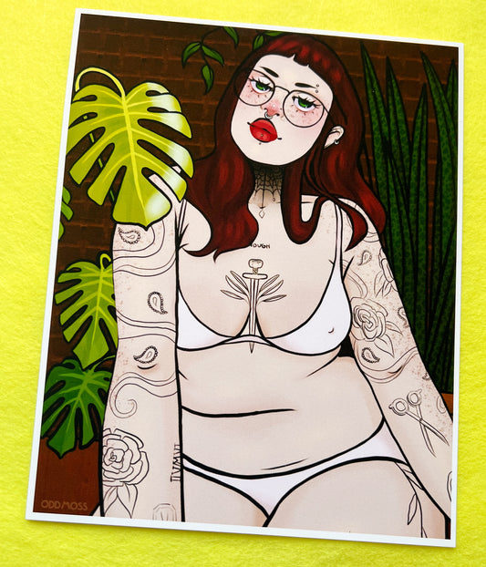 plant lady print - odd moss studio
