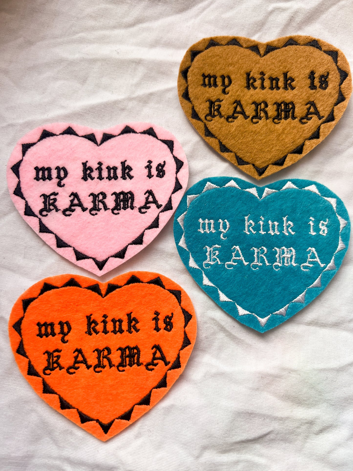 my kink is karma MYSTERY COLOR iron-on patch