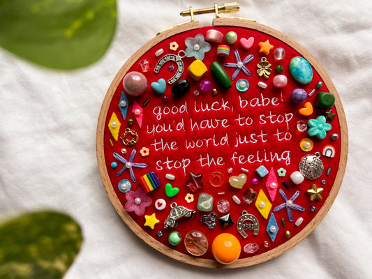 GOOD LUCK, BABE! chappell roan charm embroidery