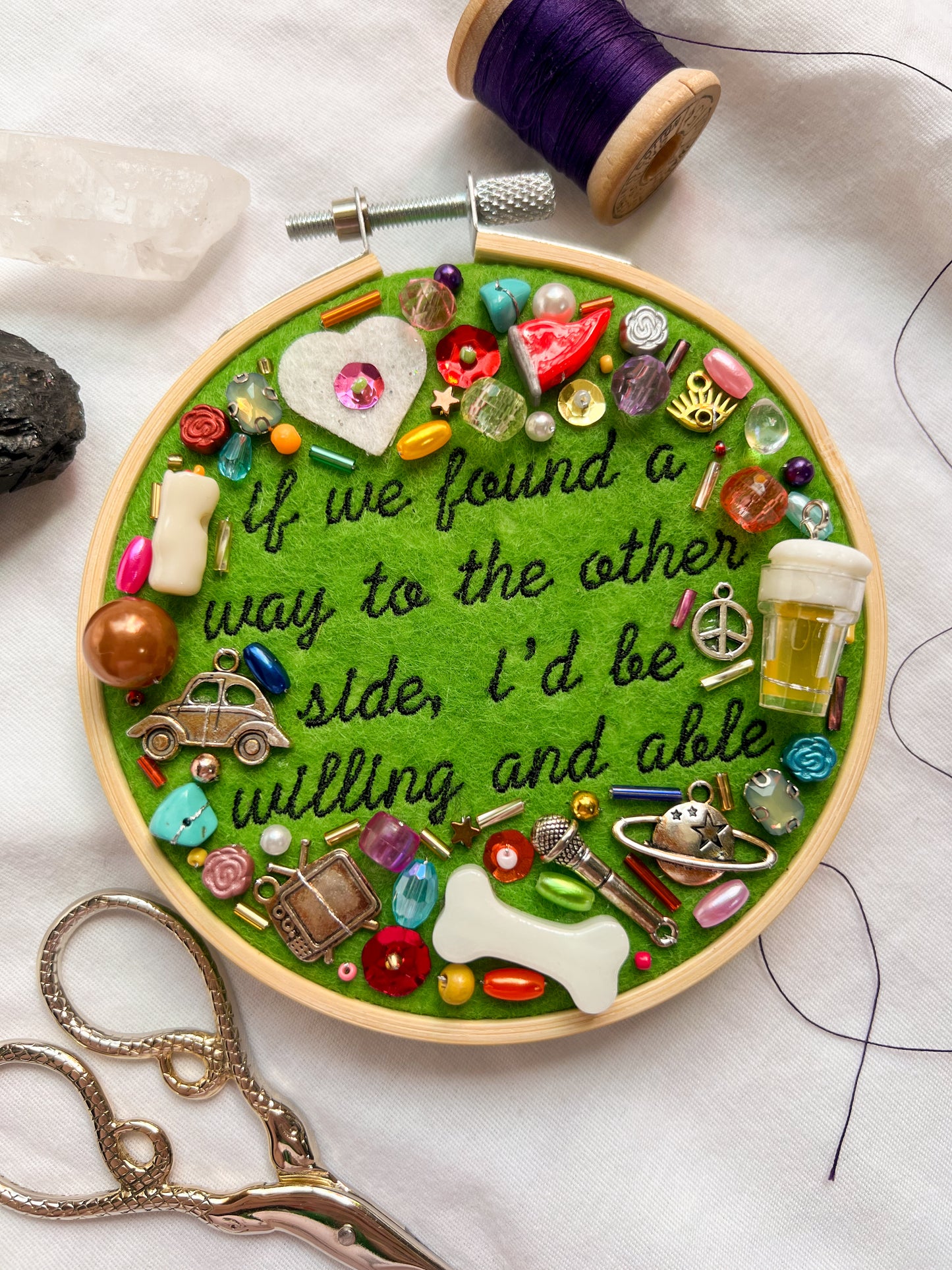 WILLING AND ABLE noah kahan charm embroidery