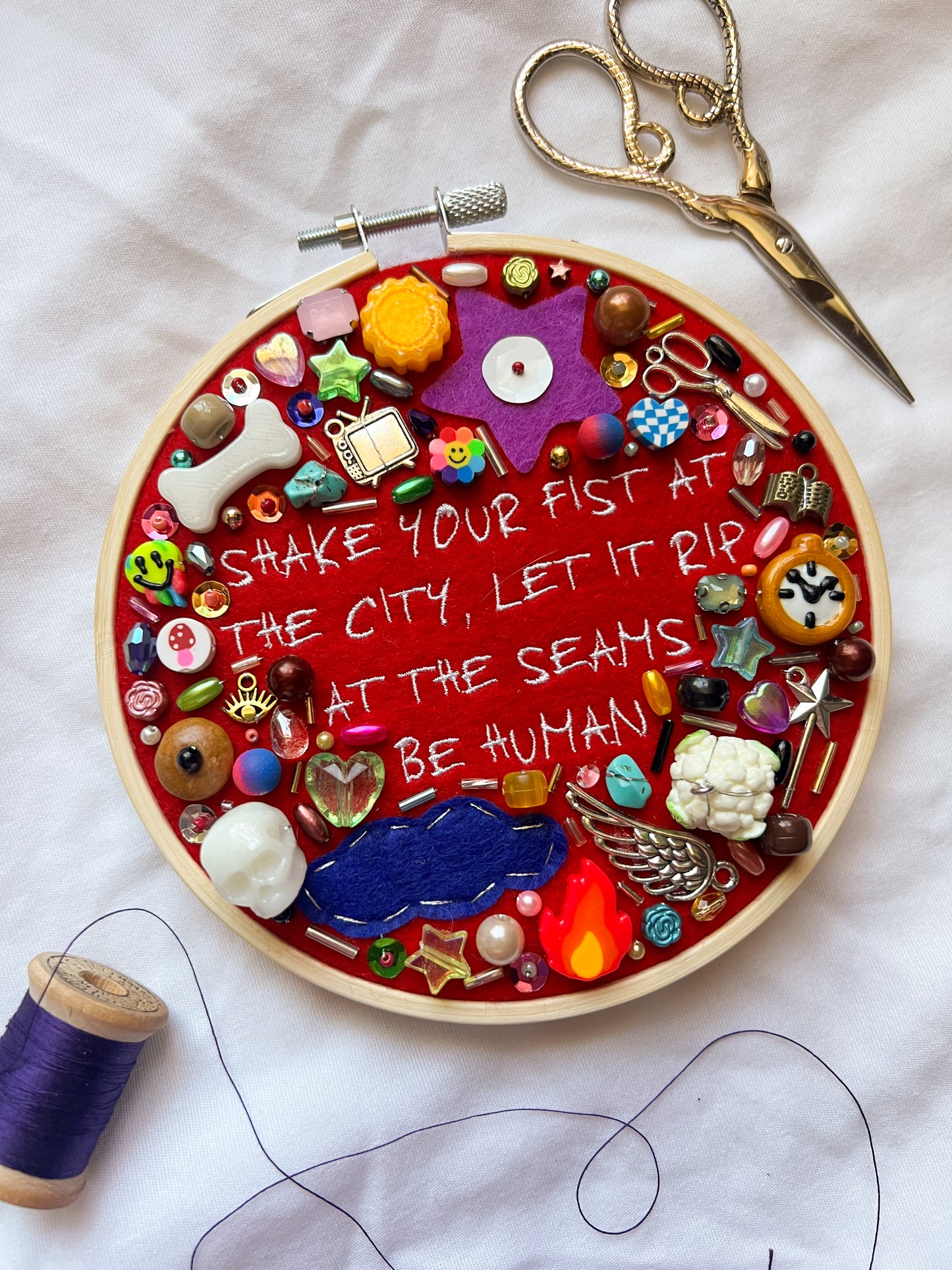 HUMAN brandi carlile charm embroidery