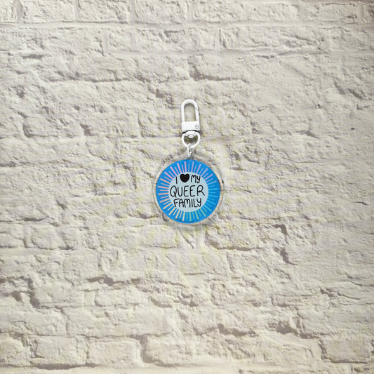 I Love My Queer Family Acrylic Keychain - FalkenCraft