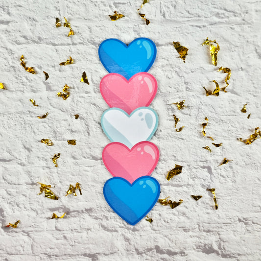 Trans Heart Sticker - FalkenCraft