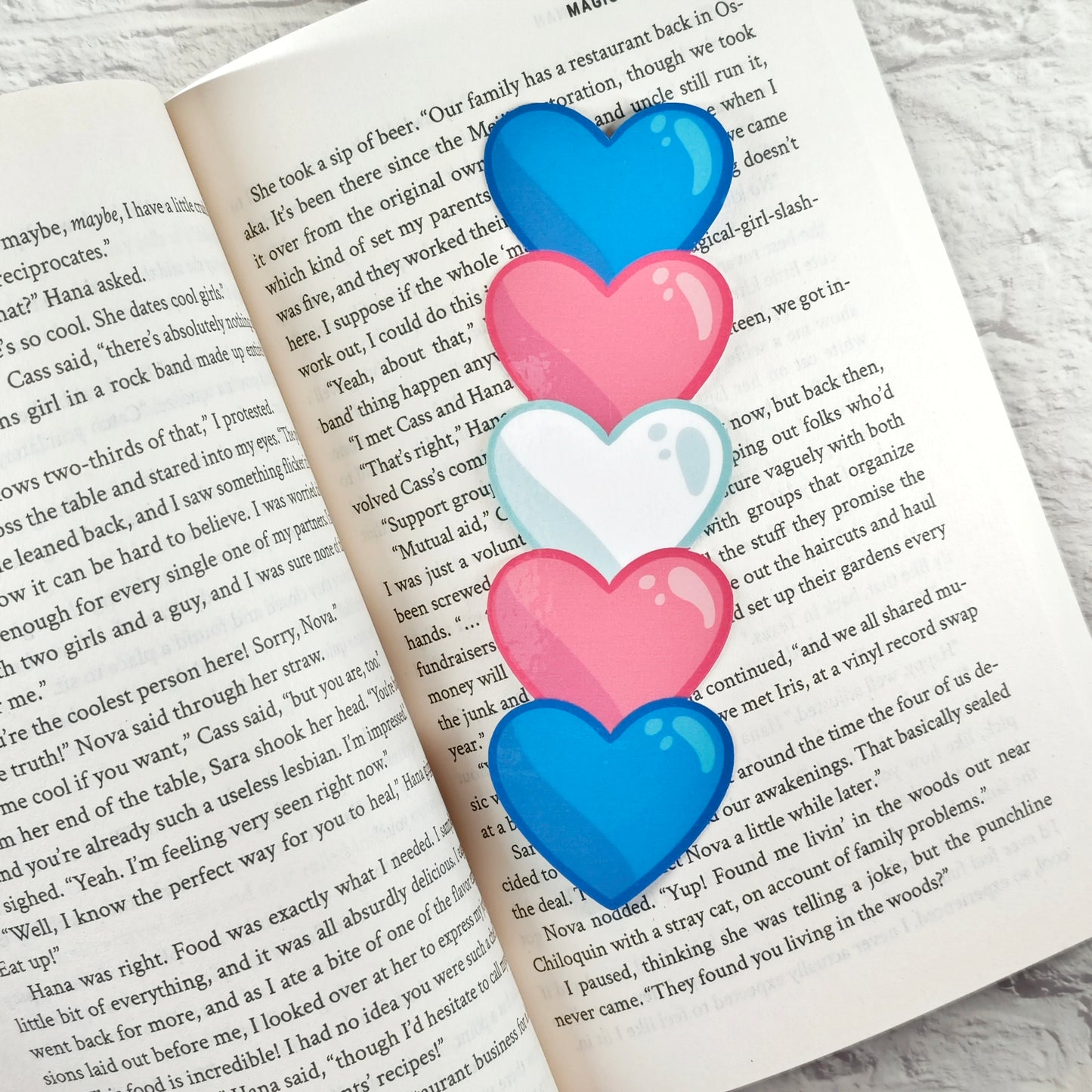 Trans Heart Bookmark - FalkenCraft