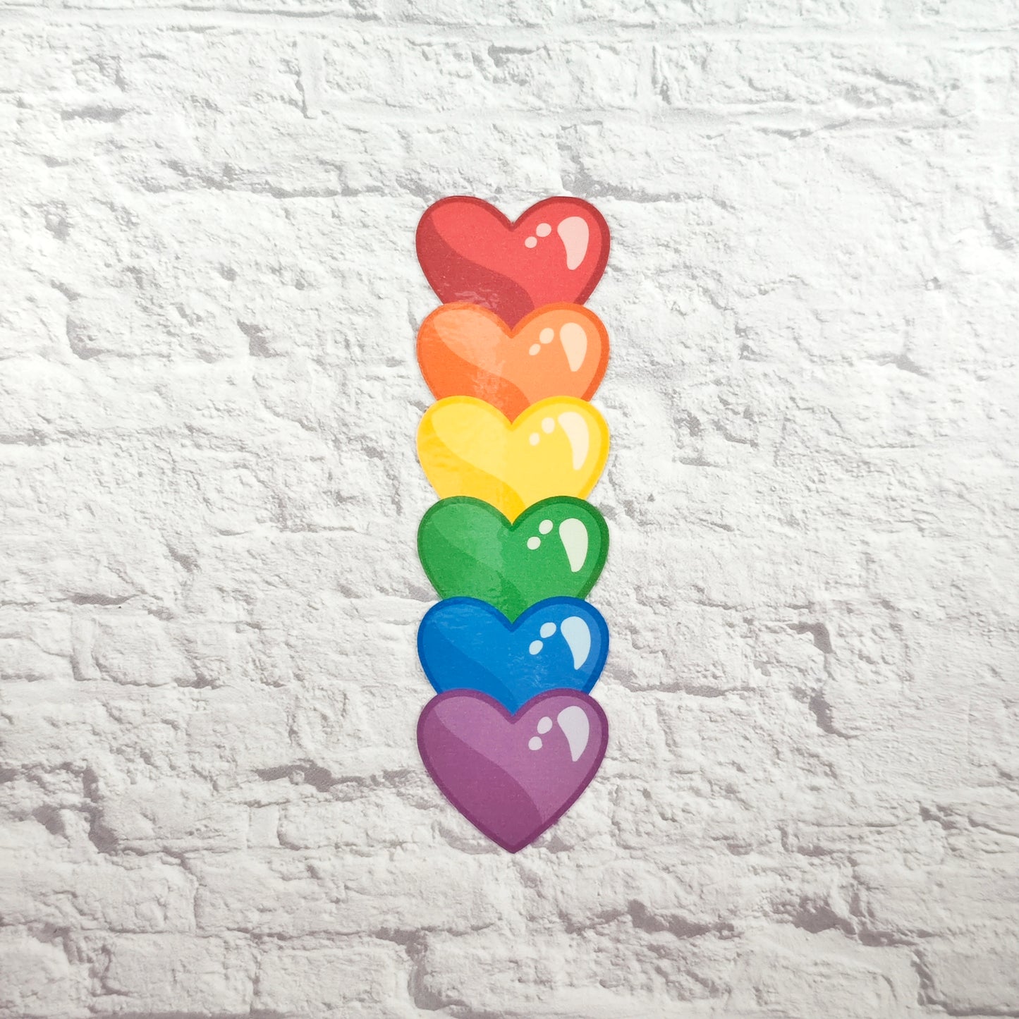 Rainbow Heart Sticker - FalkenCraft