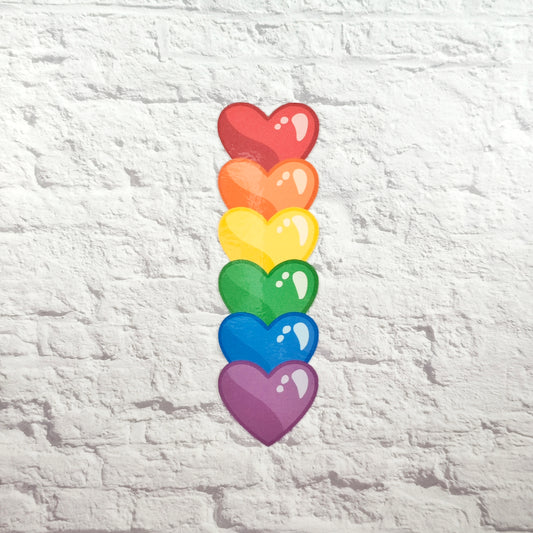 Rainbow Heart Sticker - FalkenCraft