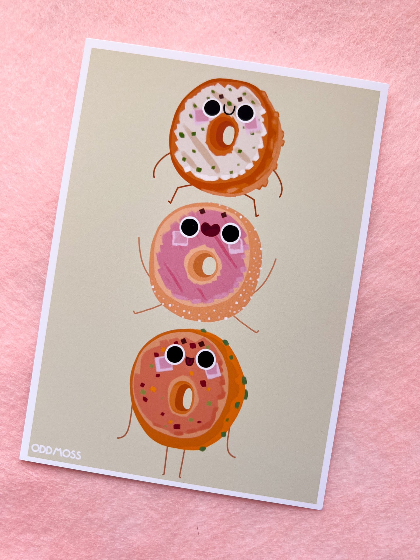 triple bagel print - odd moss studio