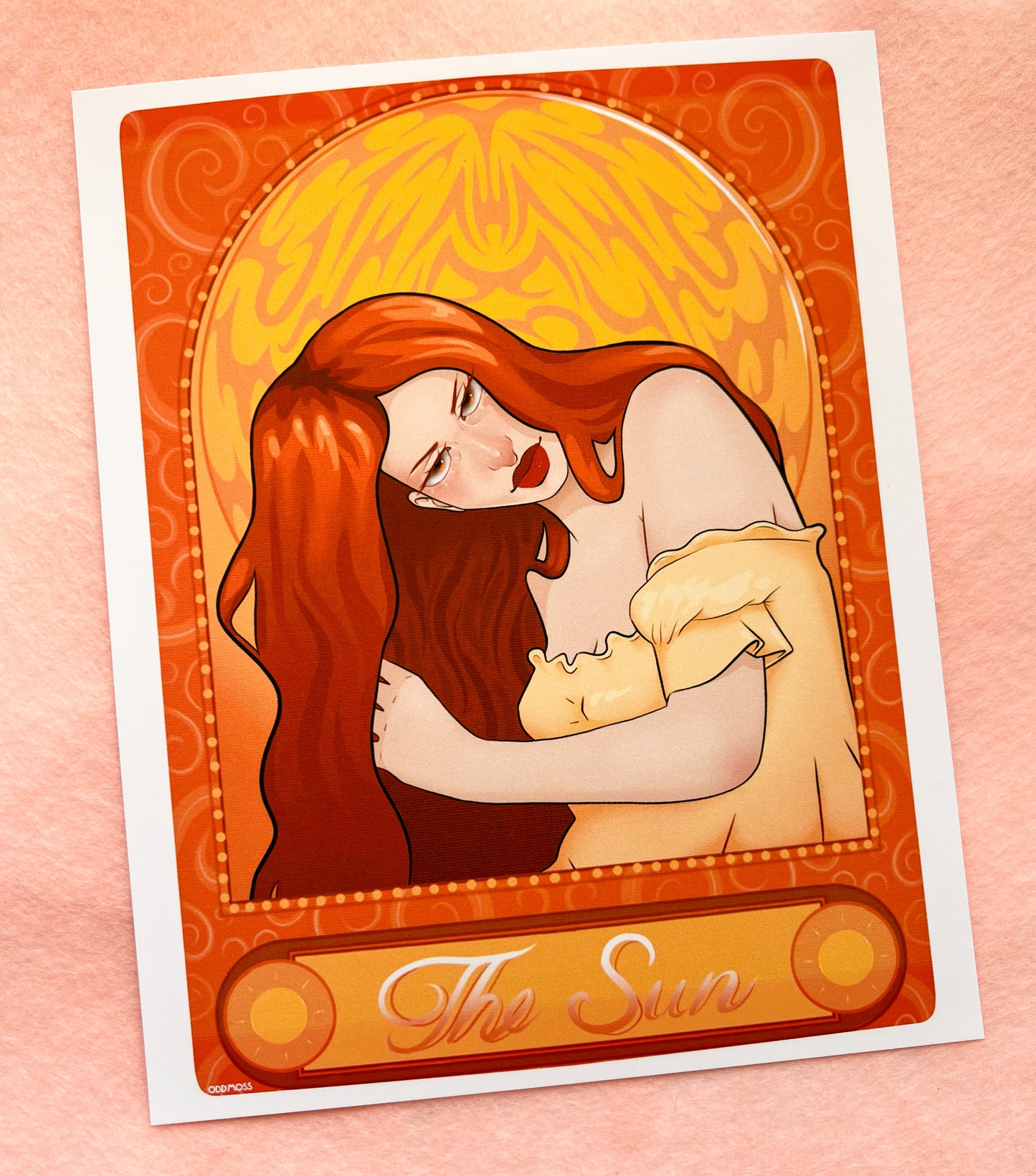 the sun tarot poster print - odd moss studio
