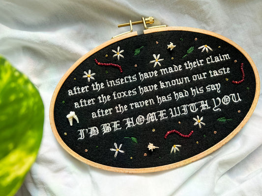 in a week oddity embroidery